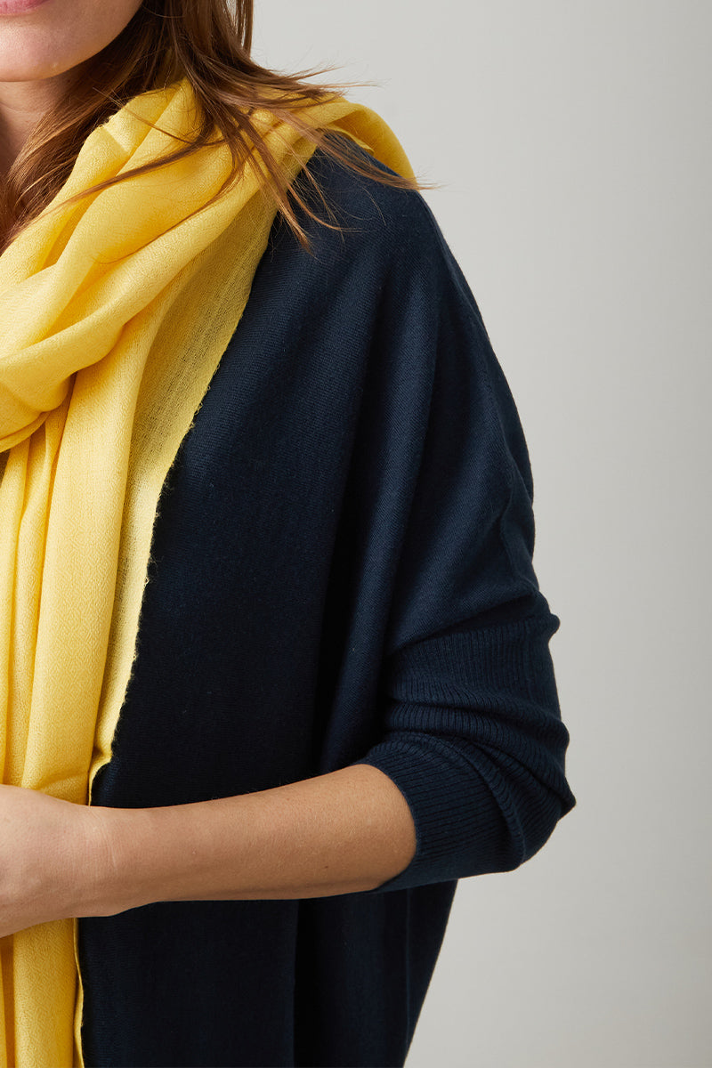 Jersey y pashmina 100% cashmere seda