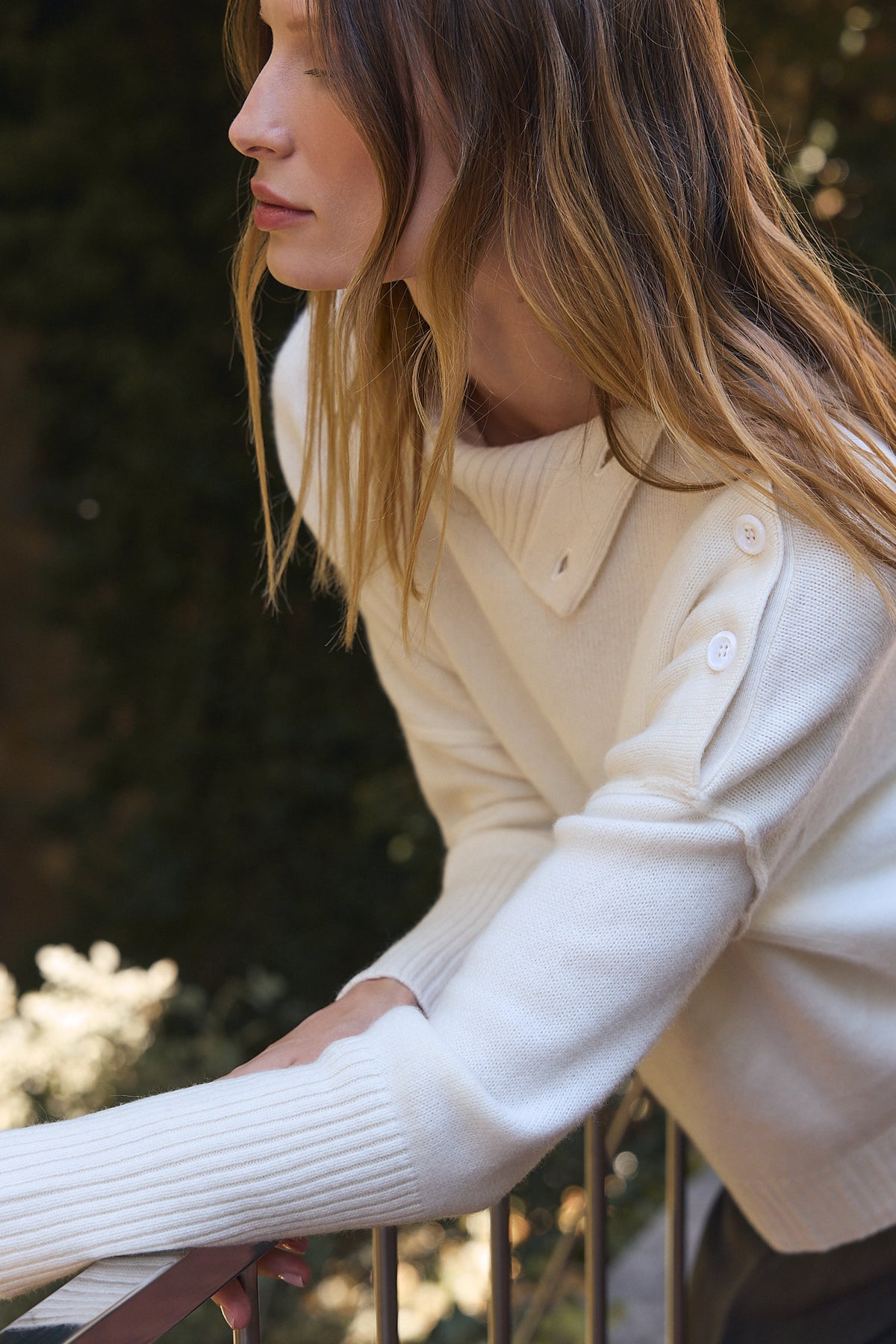 Jersey Cuello Alto Botones