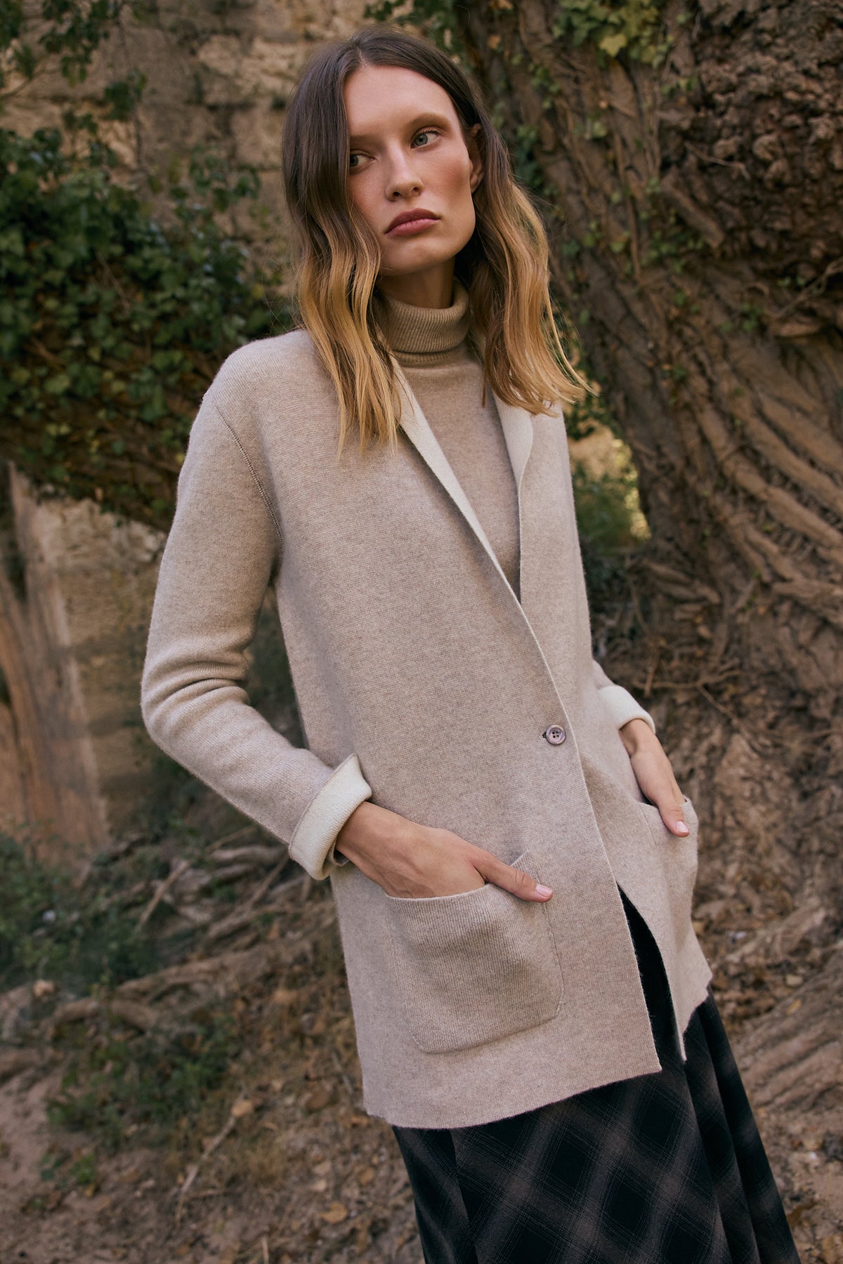 chaqueta cashmere mujer