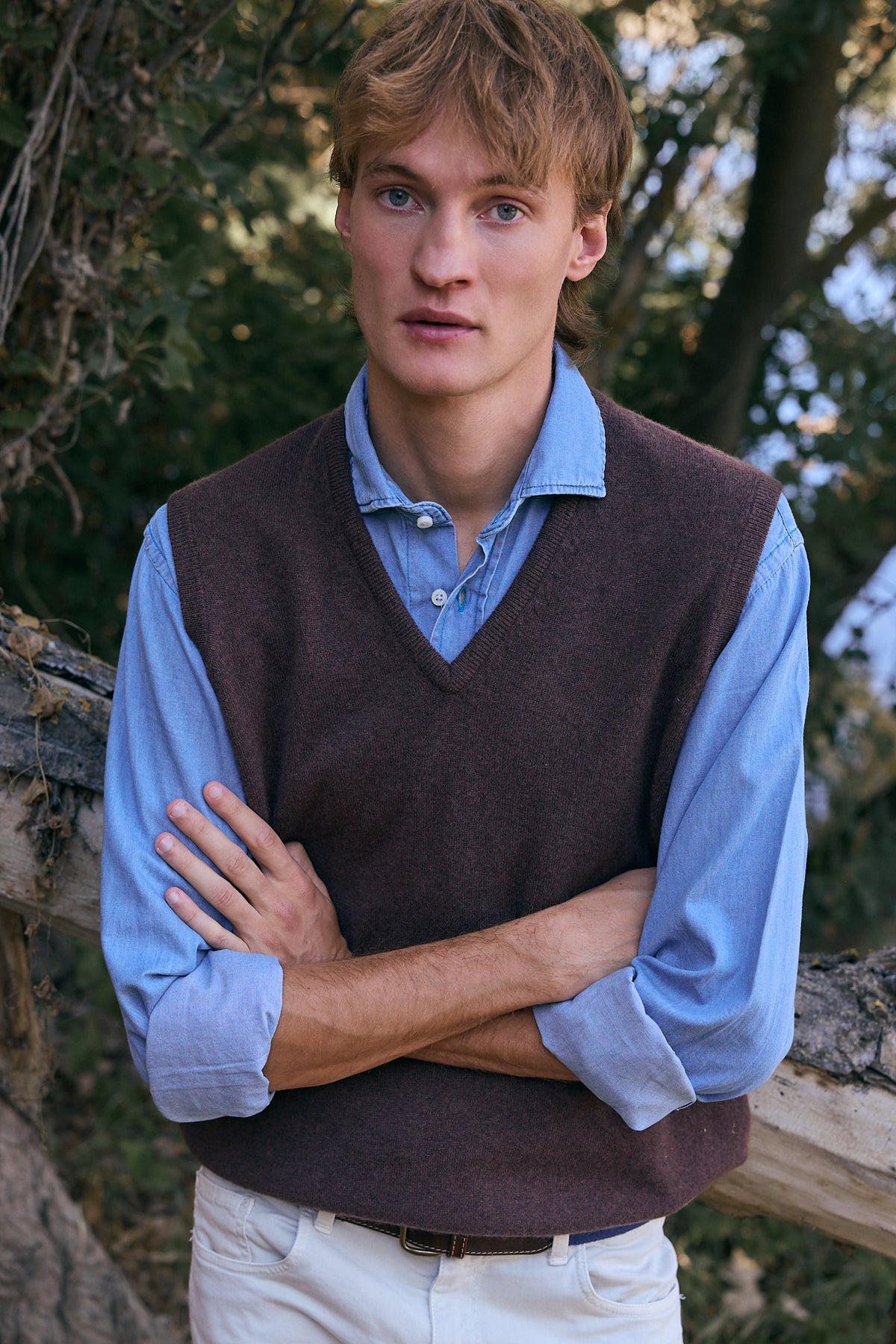 chaleco cashmere hombre