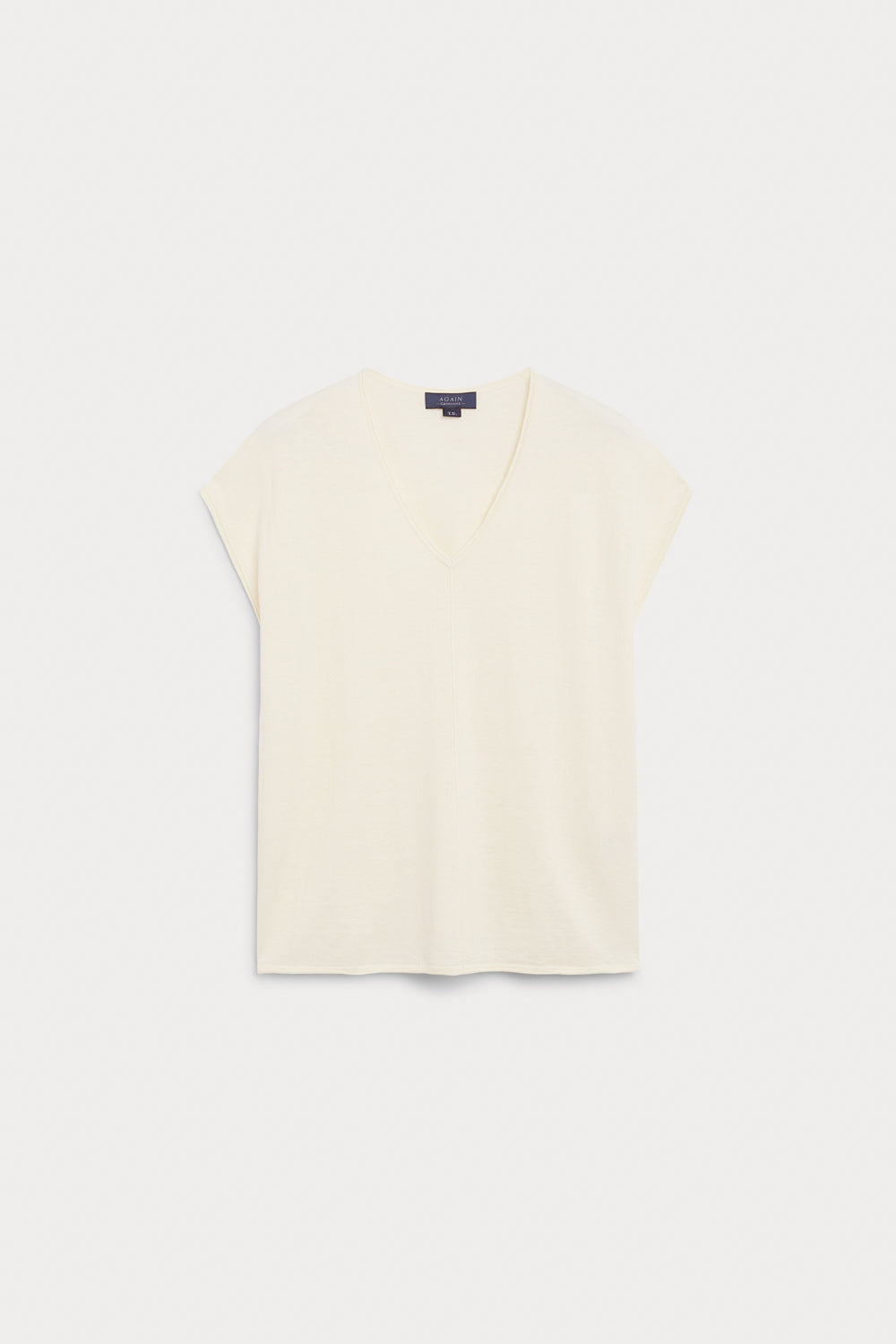 Camiseta Oversize Cashmere Seda Blanca