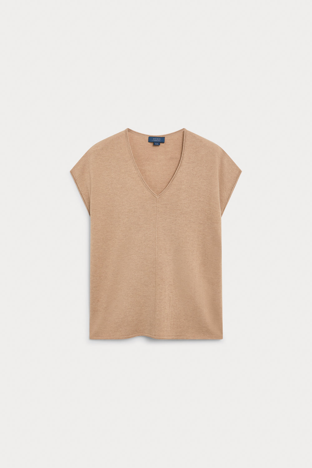 Camiseta Oversize Cashmere Seda Beige