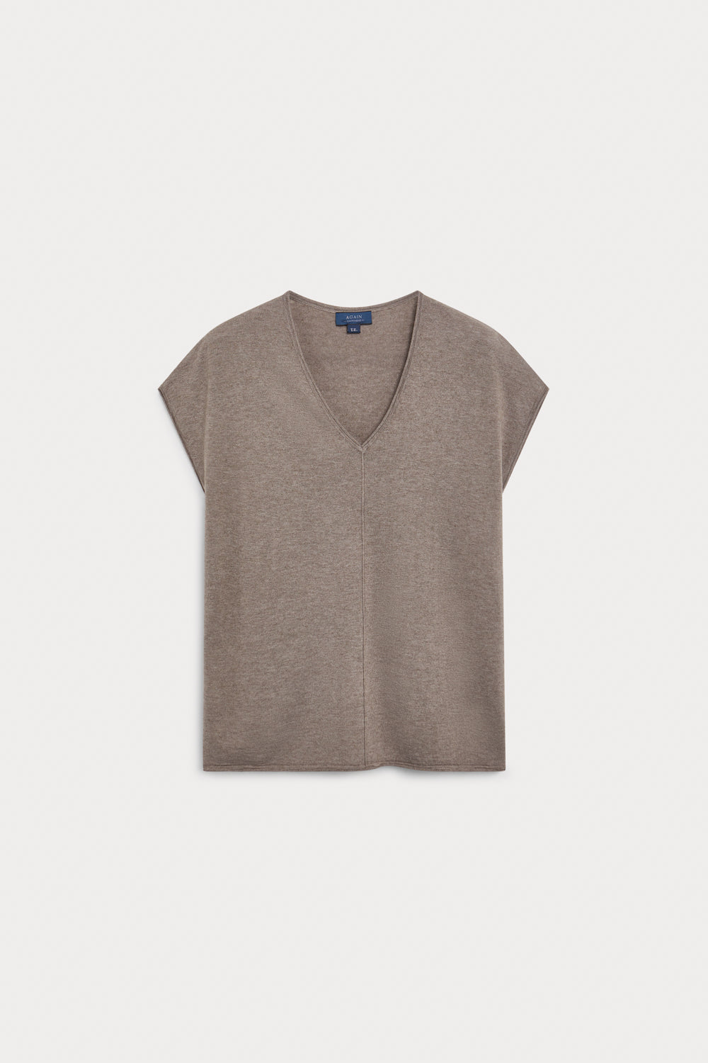 Camiseta Oversize Cashmere Seda Mocha Mousse