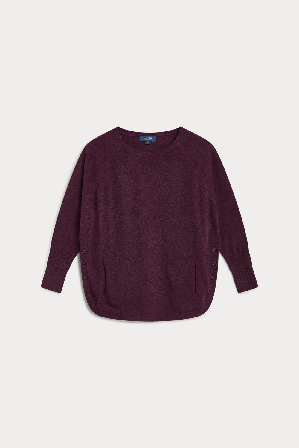 Jersey Caja Cashmere Mujer red wine