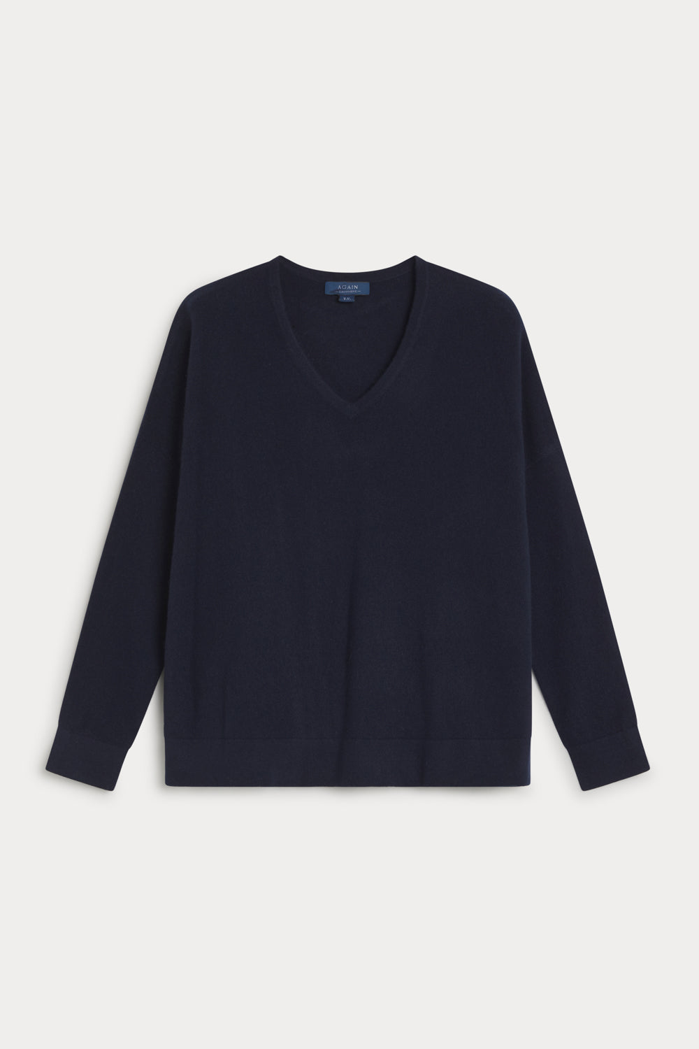 Jersey Cuello Pico Oversize cashmere-mujer