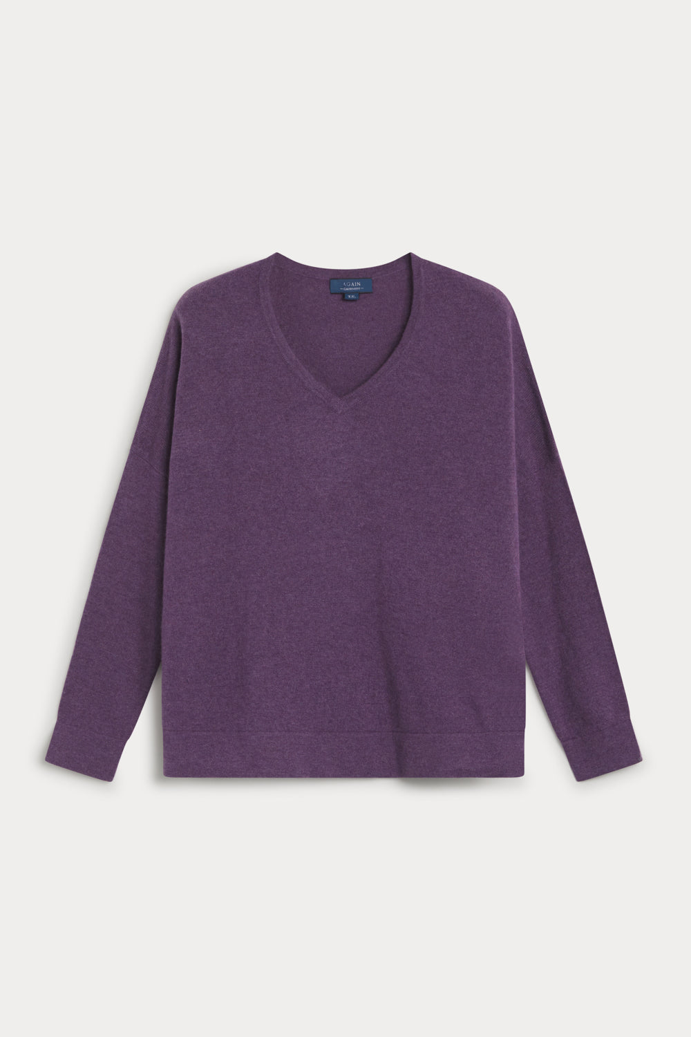 Jersey Cuello Pico Oversize cashmere-mujer