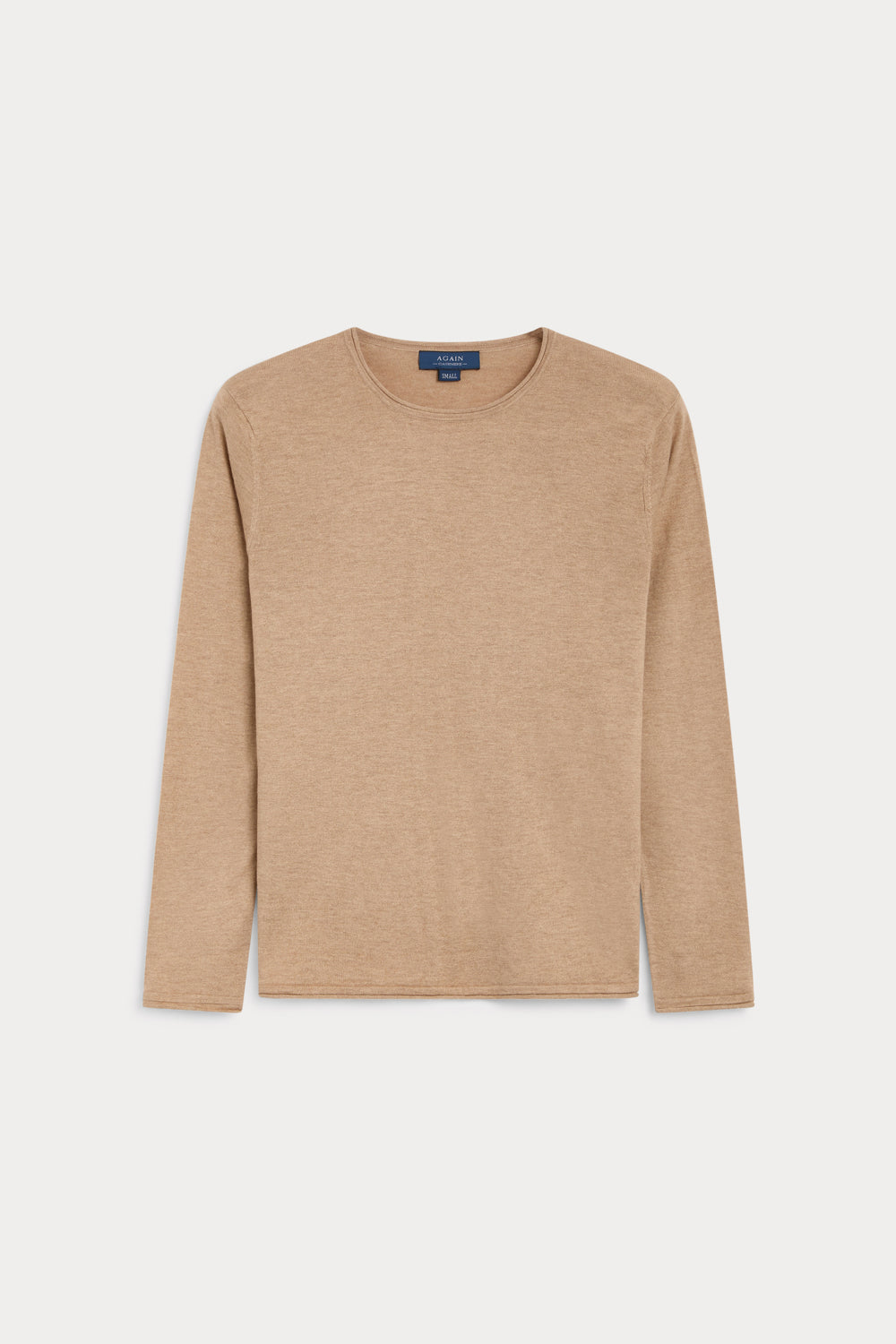 Jersey Cuello Redondo Cashmere Seda camel