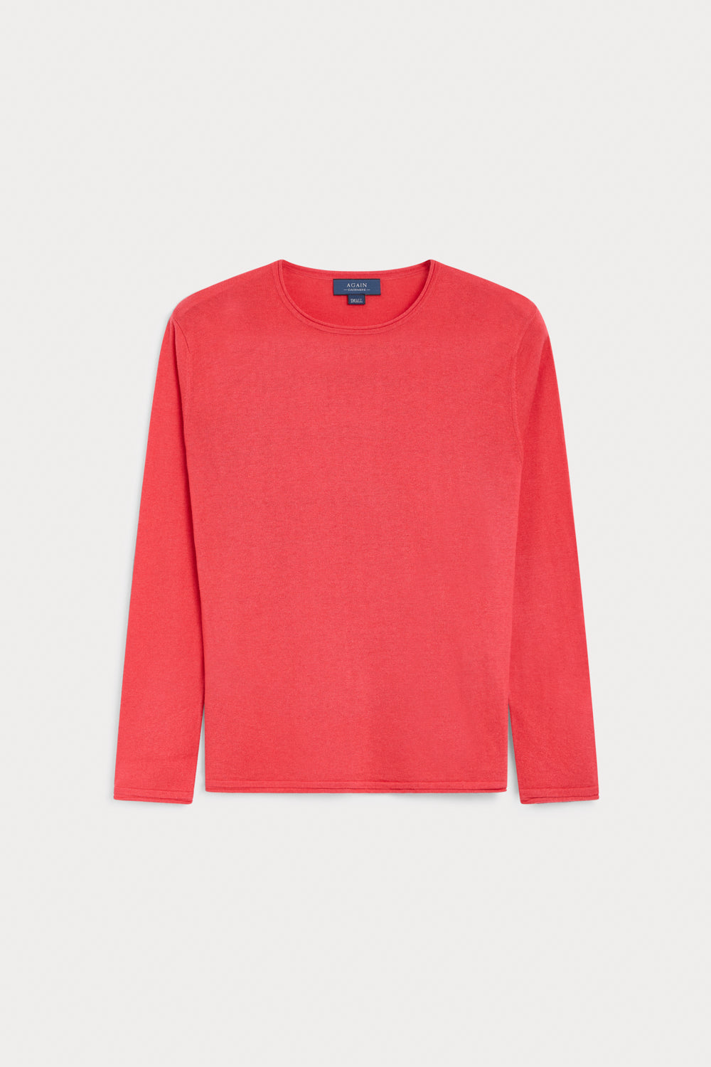 Jersey Cuello Redondo Cashmere Seda fresa