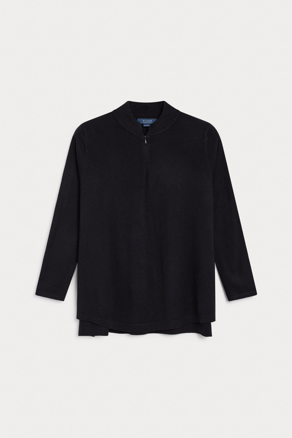 Jersey Kurta Cashmere Seda negro