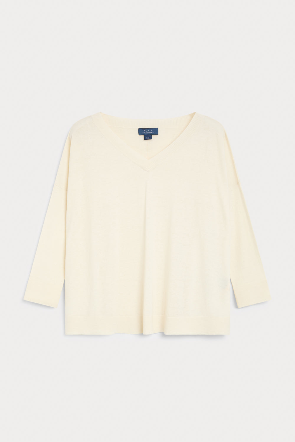 Jersey Oversize Luchi Cashmere Seda blanco