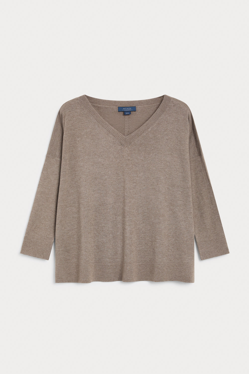 Jersey Oversize Luchi Cashmere Seda mocha mousse