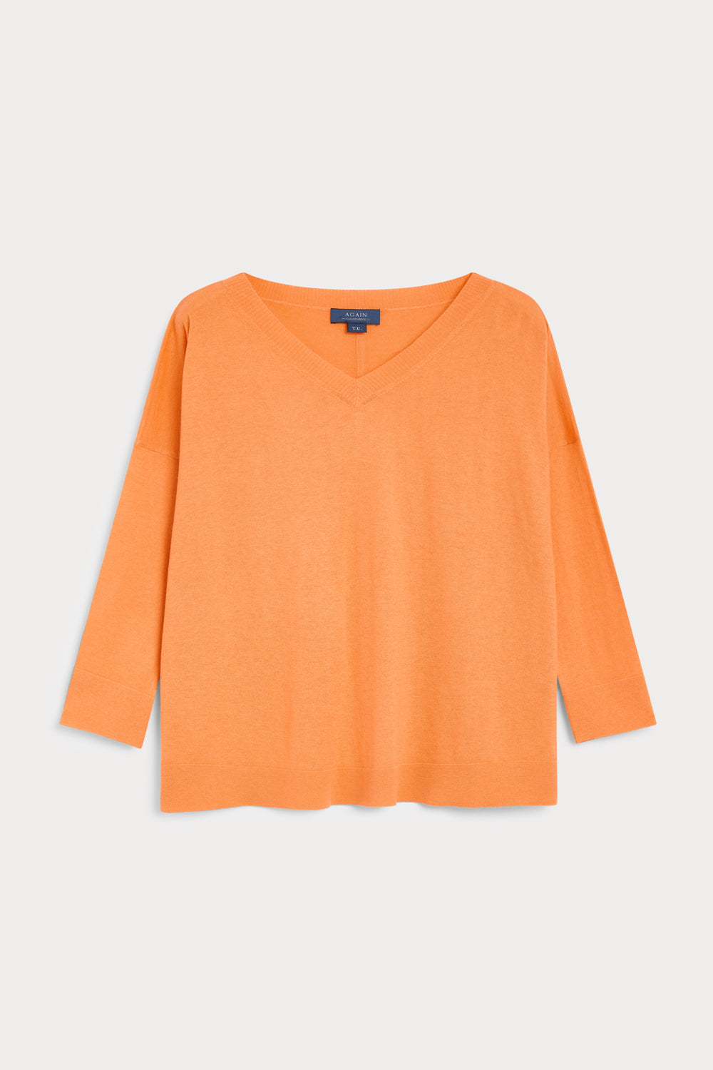 Jersey Oversize Luchi Cashmere Seda naranja