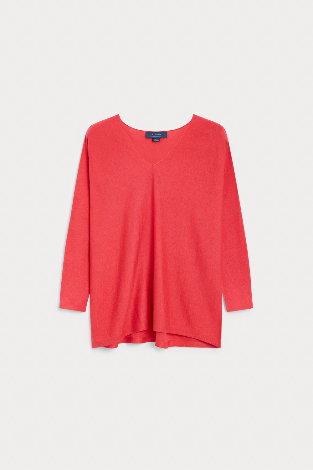 Jersey Pico Oversize Cashmere Seda fresa