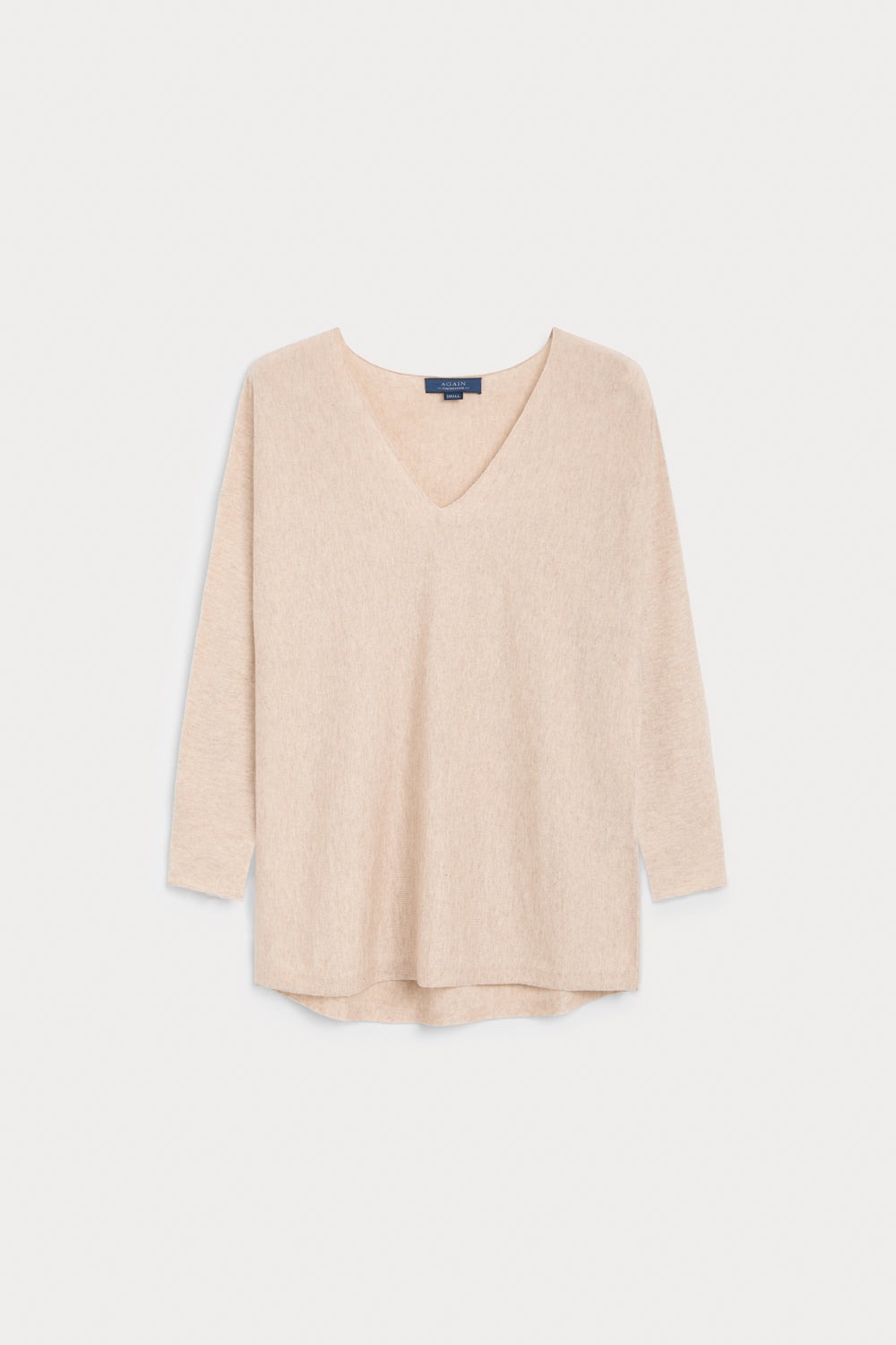 Jersey Pico Oversize Cashmere Seda beige