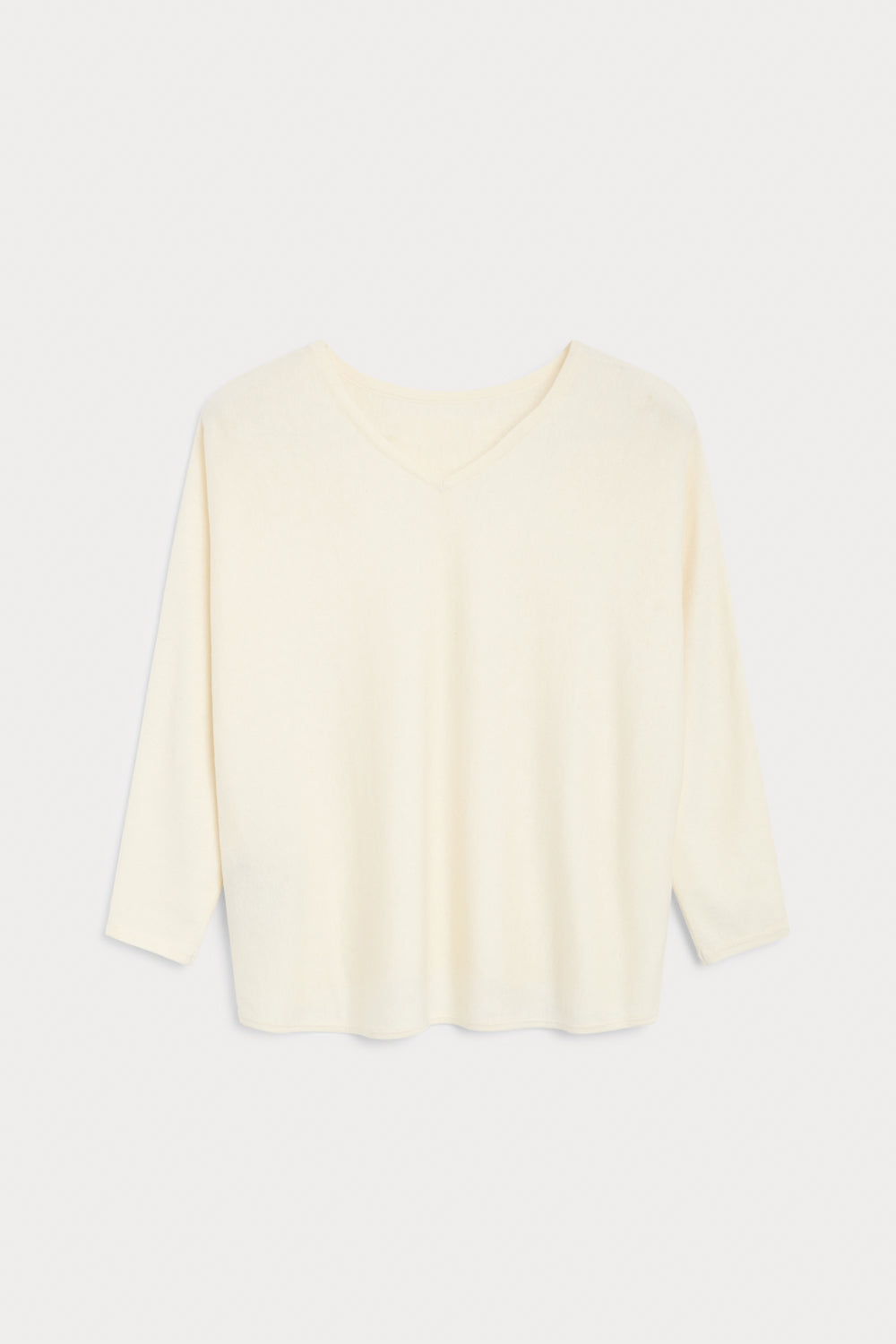 Jersey Kurta Cashmere Seda blanco