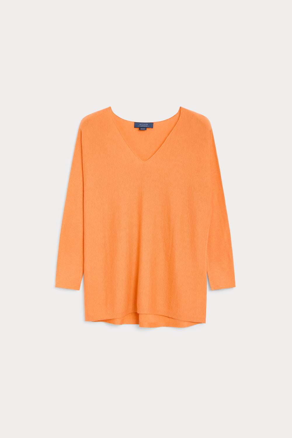 Jersey Pico Oversize Cashmere Seda naranja