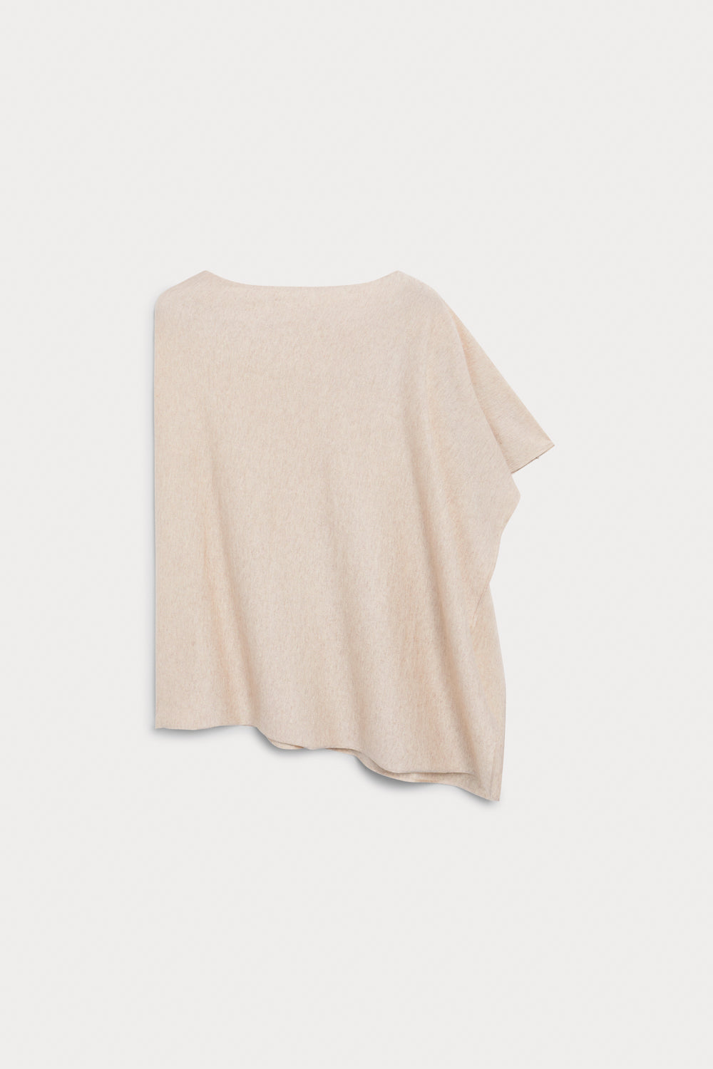 Poncho Camaleón Cashmere Seda Beige