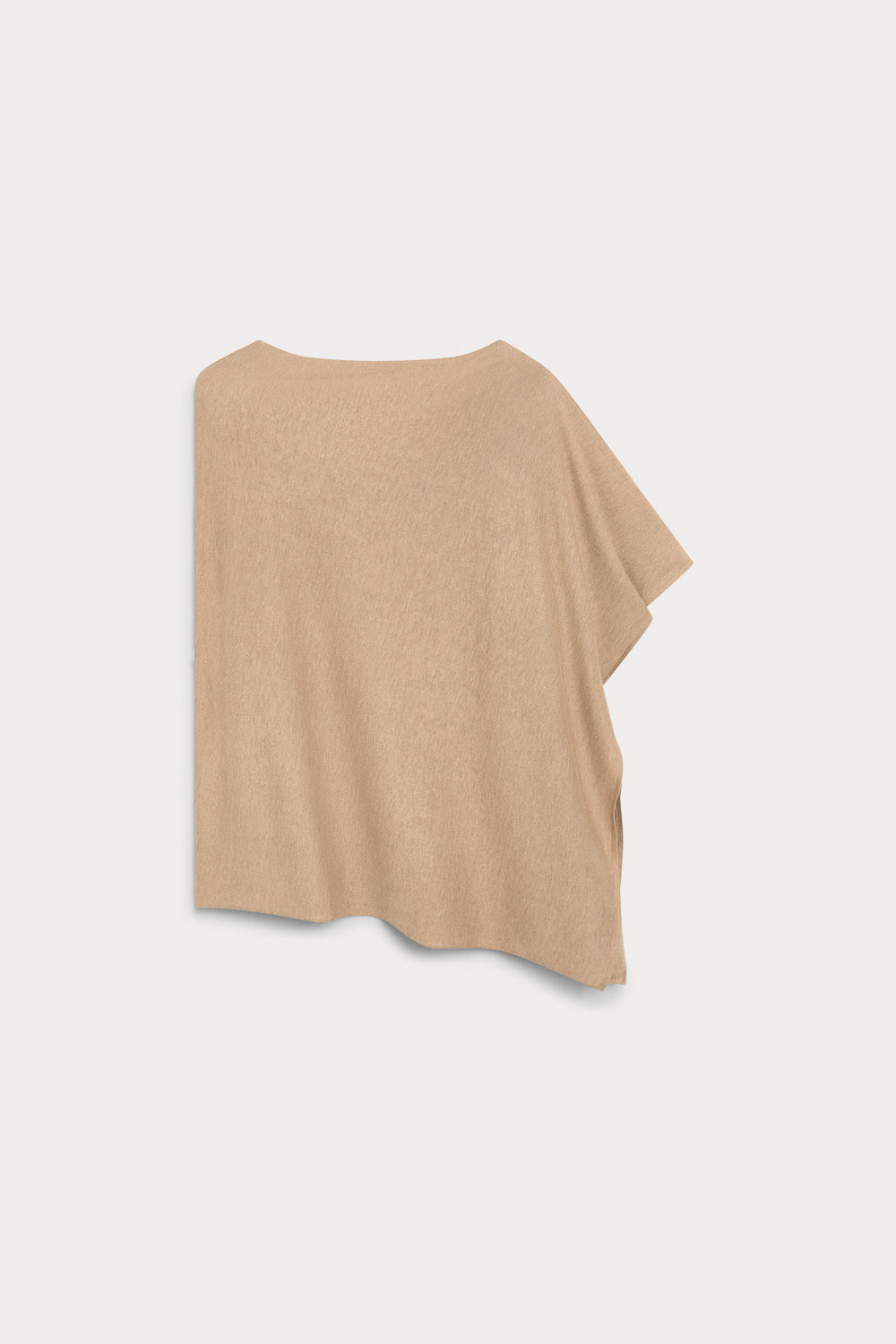 Poncho Camaleón Cashmere Seda Camel