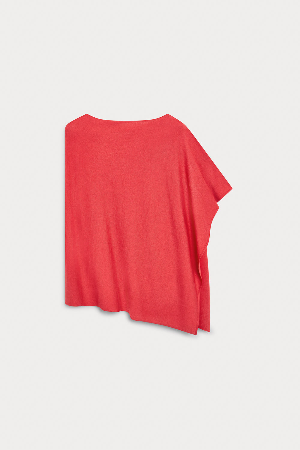 Poncho Camaleón Cashmere Seda Fresa