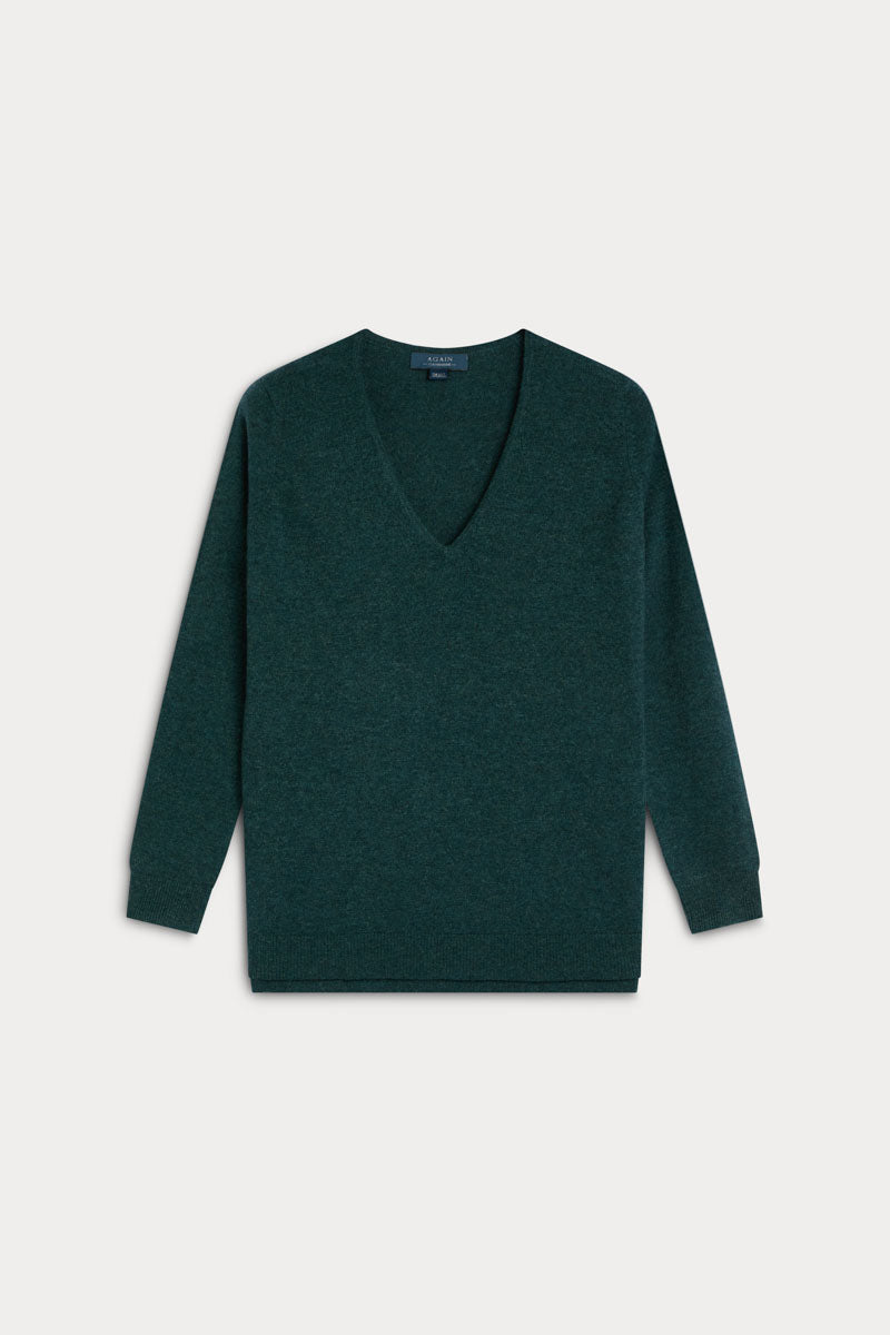 jersey cashmere mujer verde