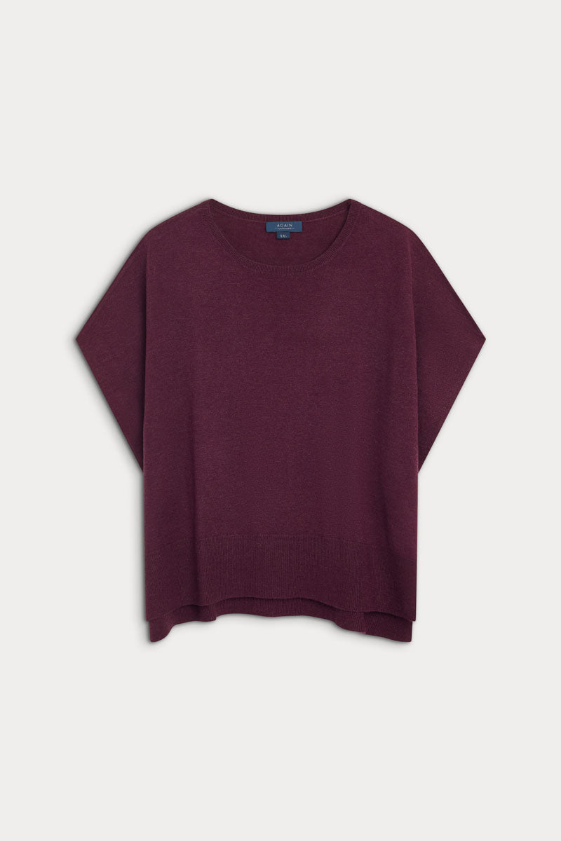 camiseta poncho manga corta ultrafino