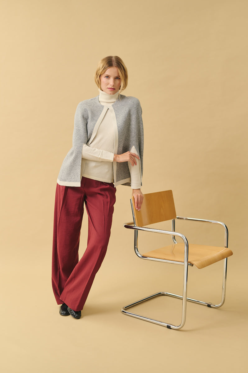 capa bicolor cashmere 100% again cashmere