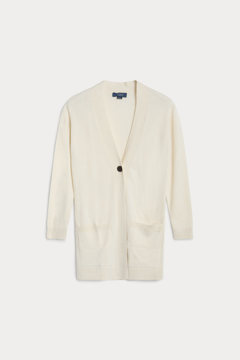 Cardigan larga 100% cashmere. Again cashmere.