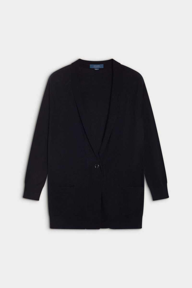 cardigan larga cashmere seda ultrafina de mujer