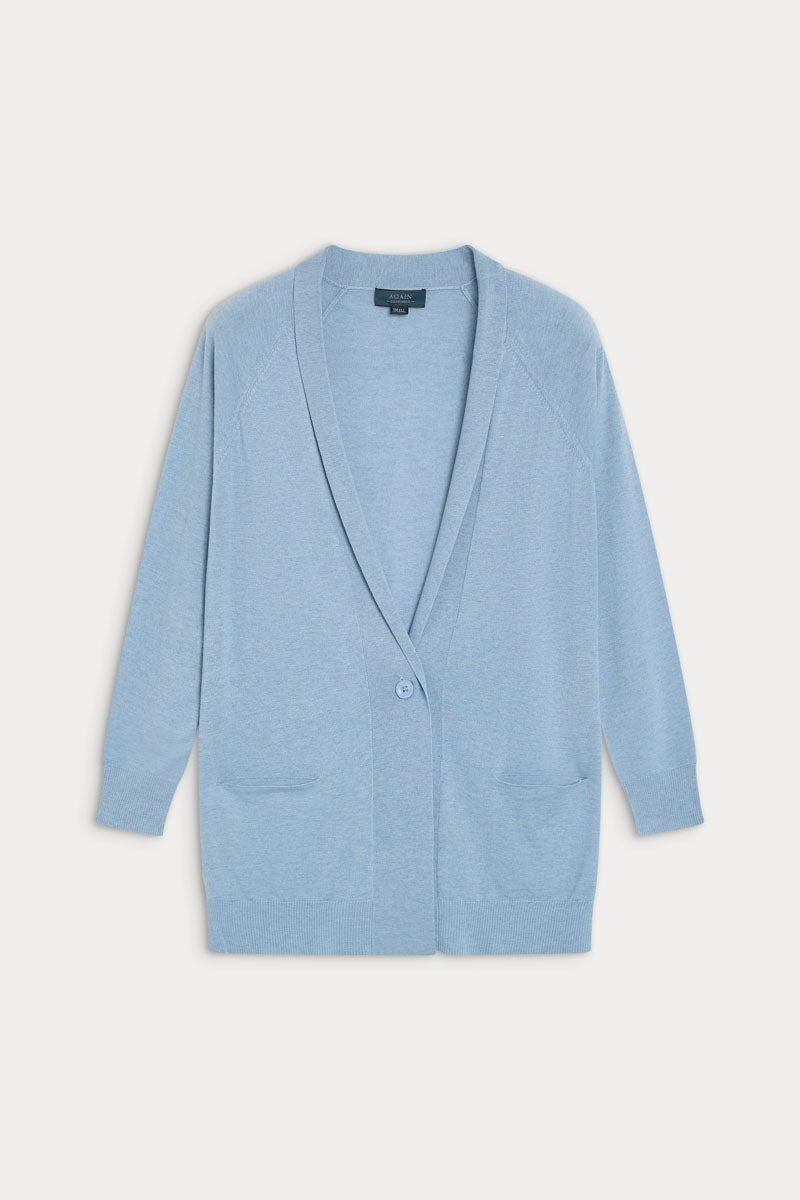 cardigan larga cashmere seda ultrafina de mujer