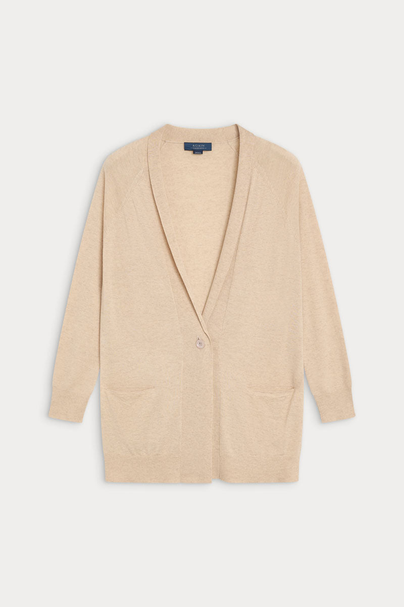 cardigan larga cashmere seda ultrafina de mujer
