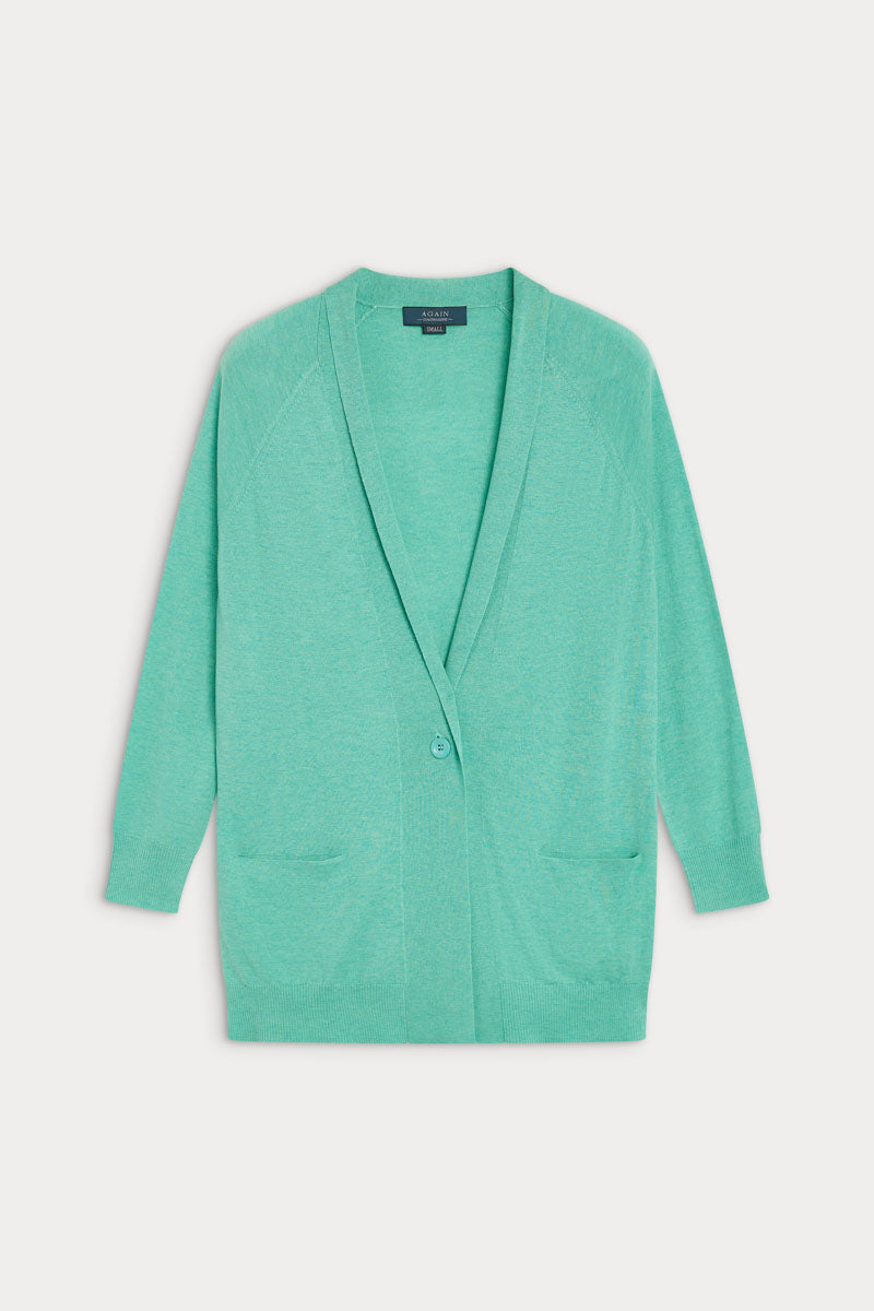 cardigan larga cashmere seda ultrafina de mujer