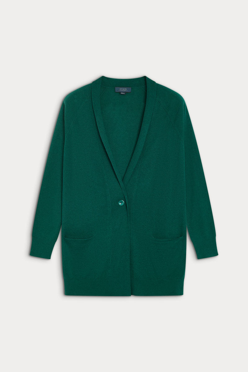 cardigan larga cashmere seda ultrafina de mujer