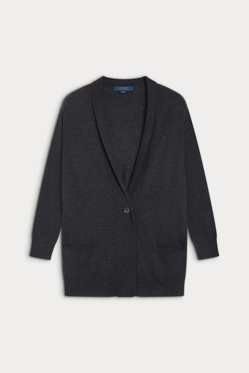 cardigan larga cashmere seda ultrafina de mujer