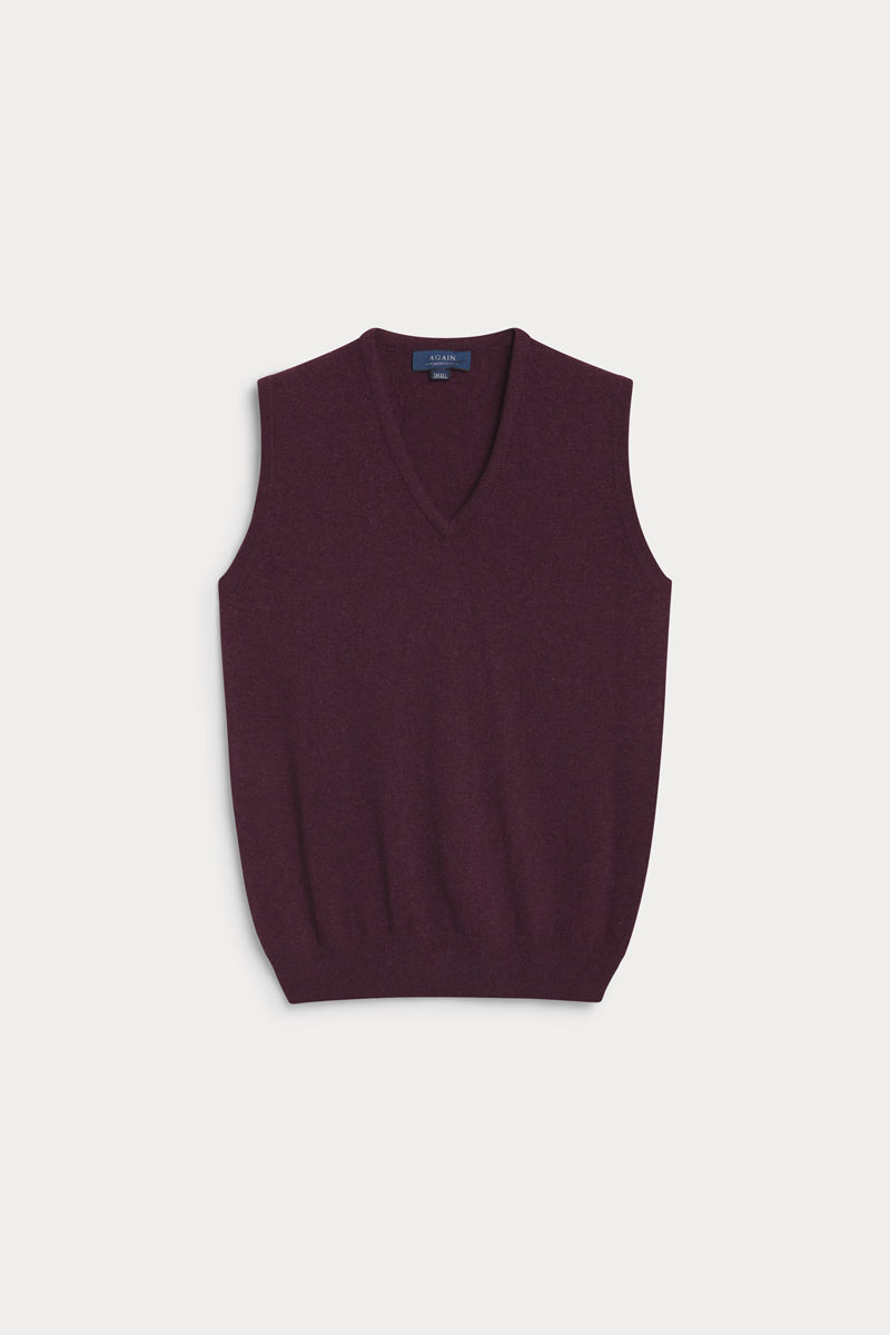 chaleco pico cashmere de hombre