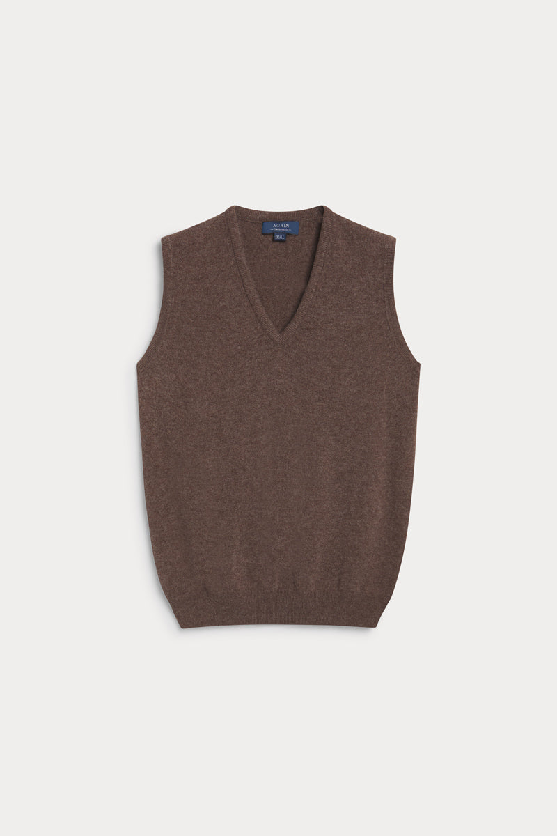chaleco pico cashmere de hombre