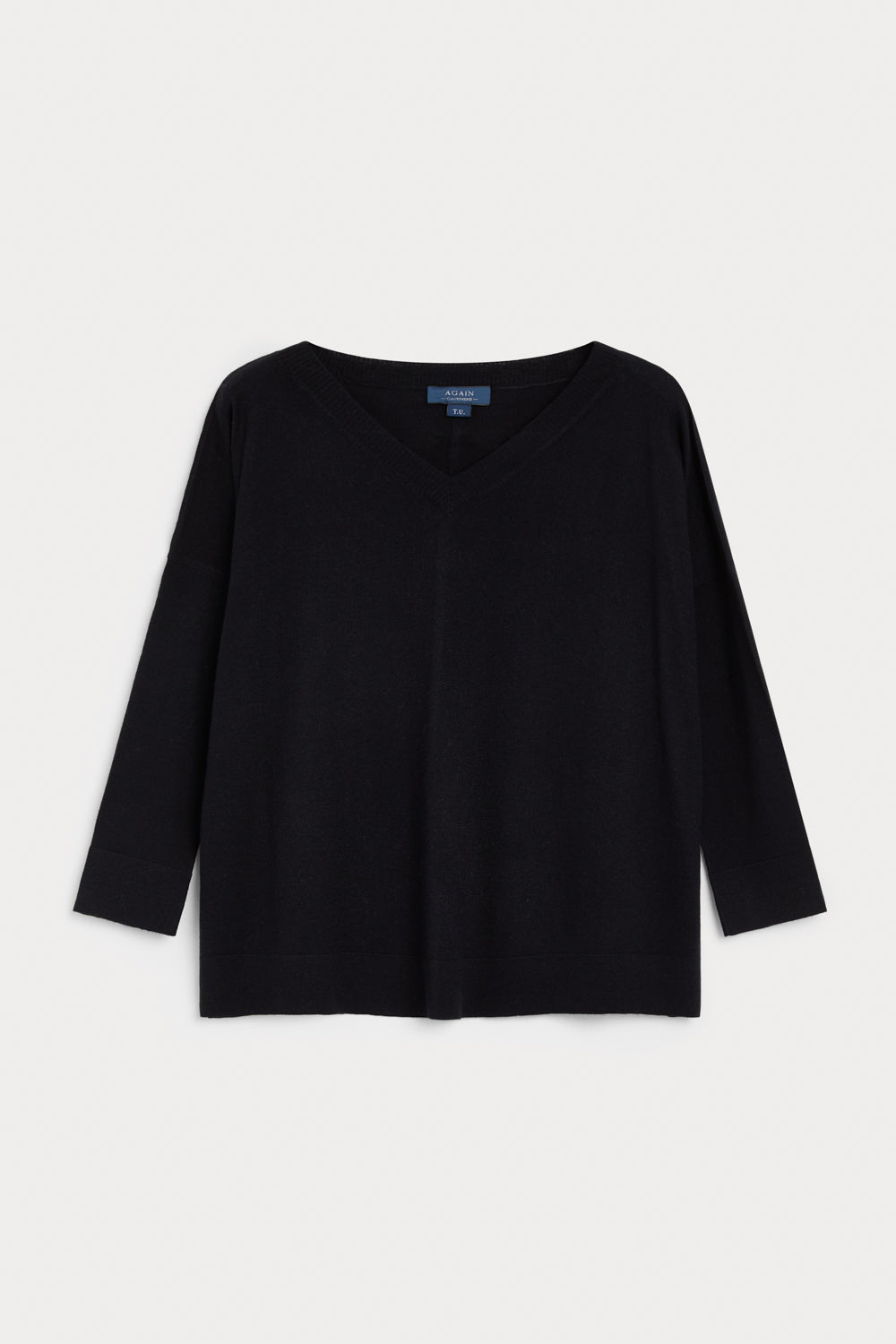 Jersey Oversize Luchi Cashmere Seda negro