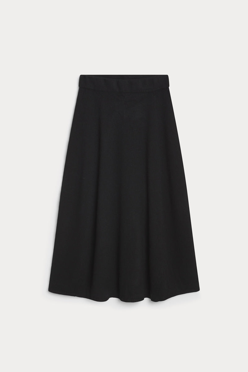 falda midi cashmere mujer