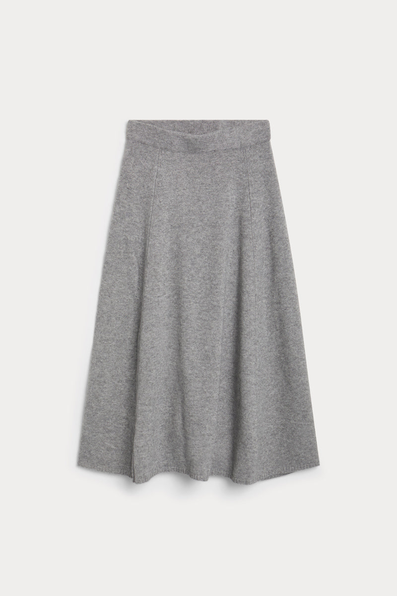 falda midi cashmere mujer