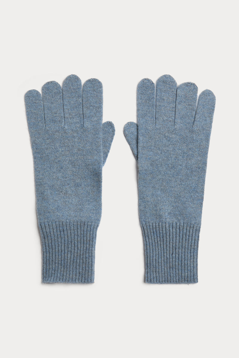 guantes de cashmere mujer baby blue