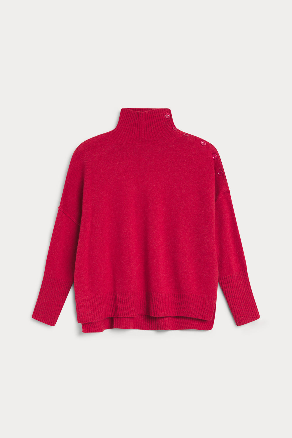 jersey cuello alto con botones 100% cashmere. Again cashmere