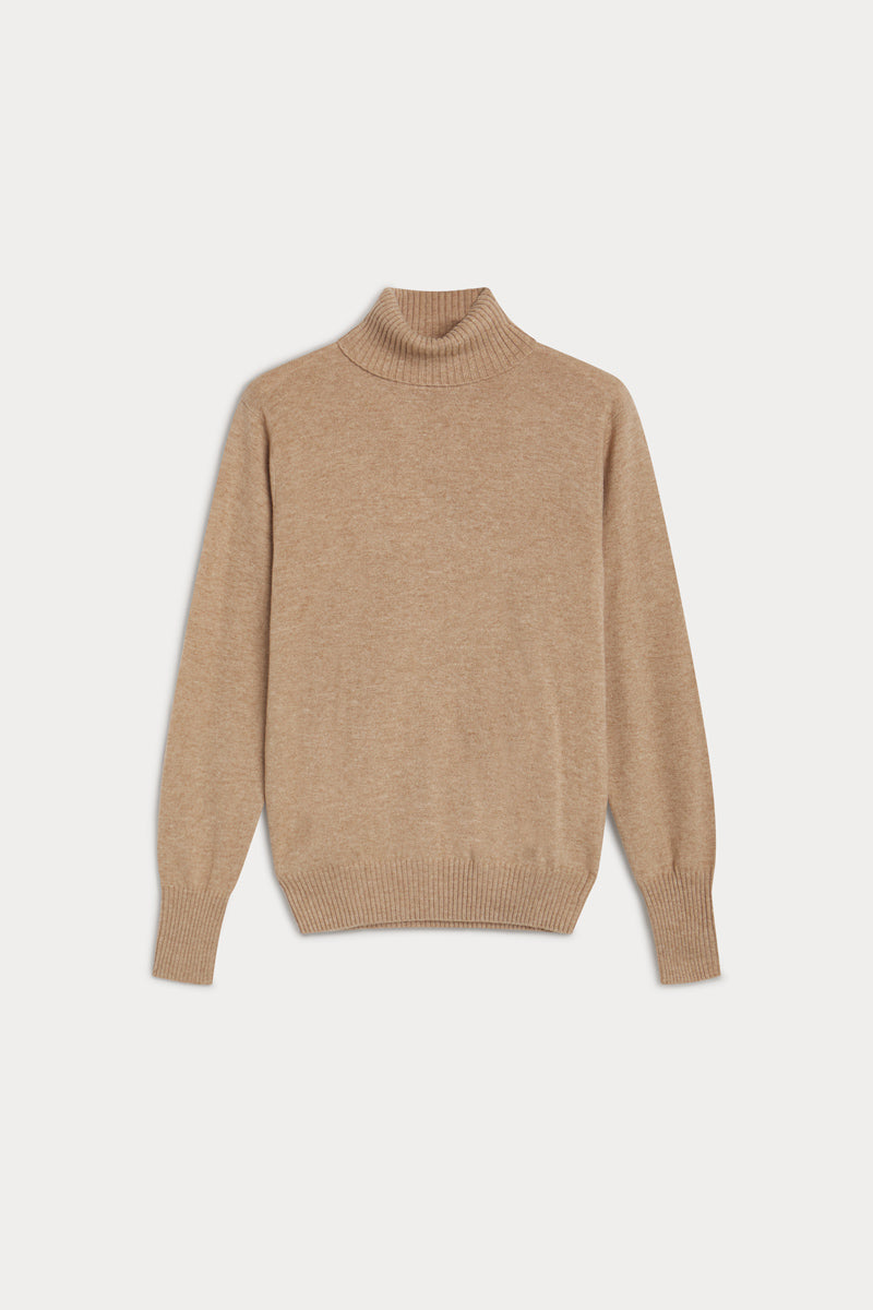 jersey cuello vuelto cashmere hombre