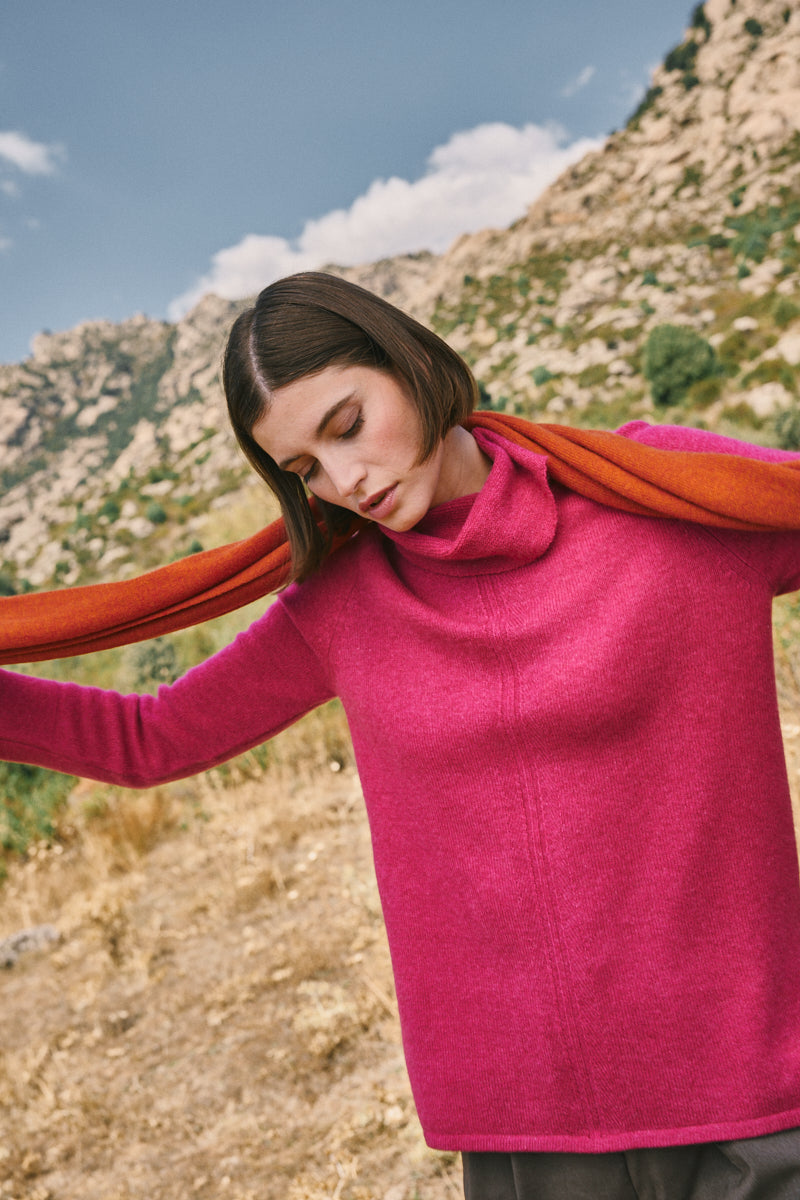 Jersey Cuello Vuelto 100% cashmere - AGAIN Cashmere