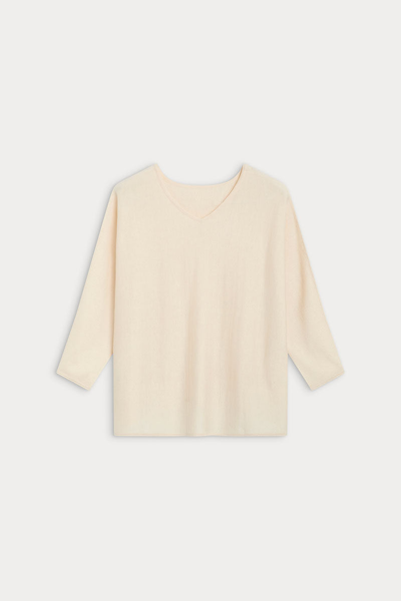 Cashmere Silk Box Neck Poncho