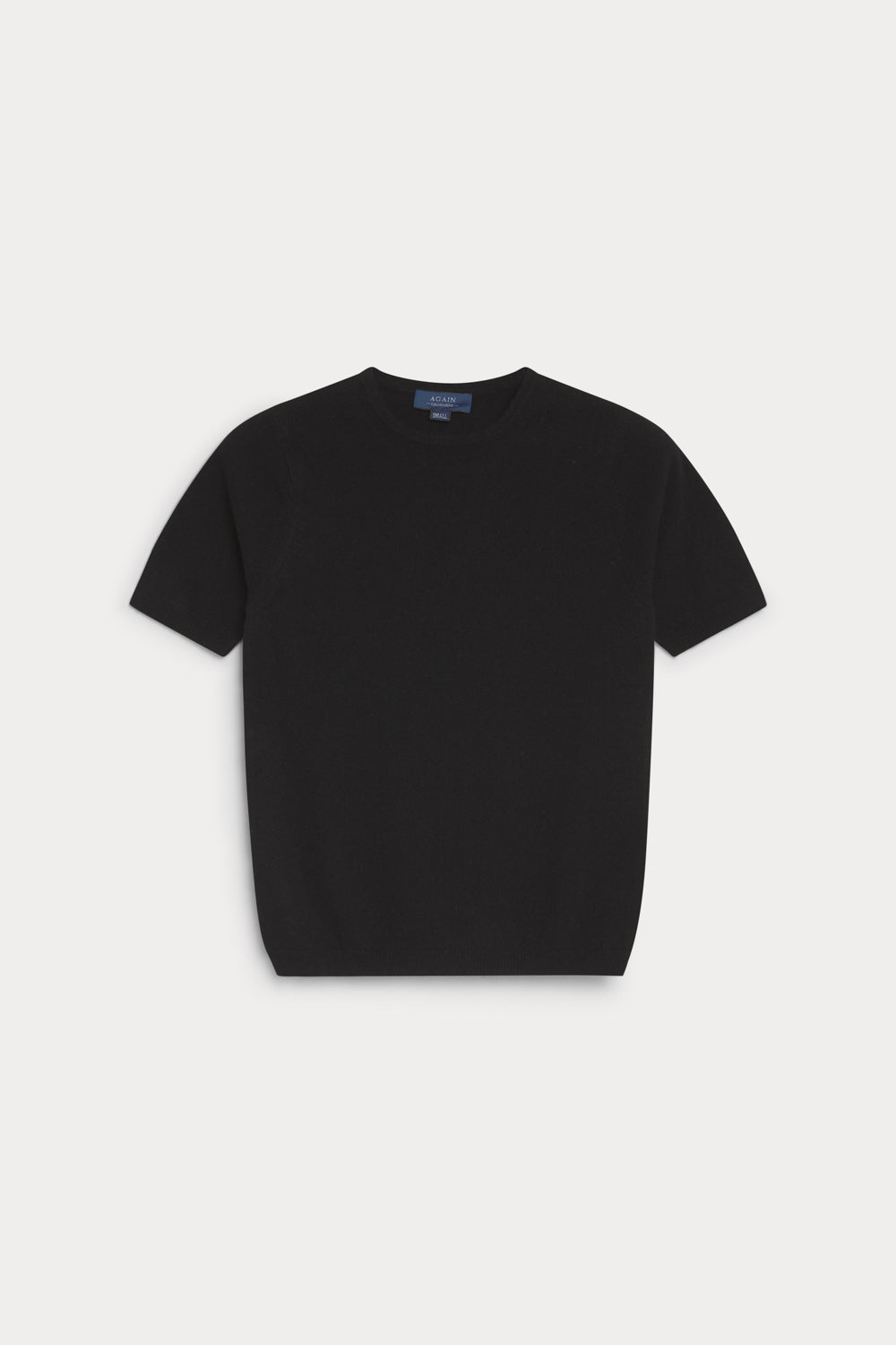 jersey manga corta cashmere mujer negra