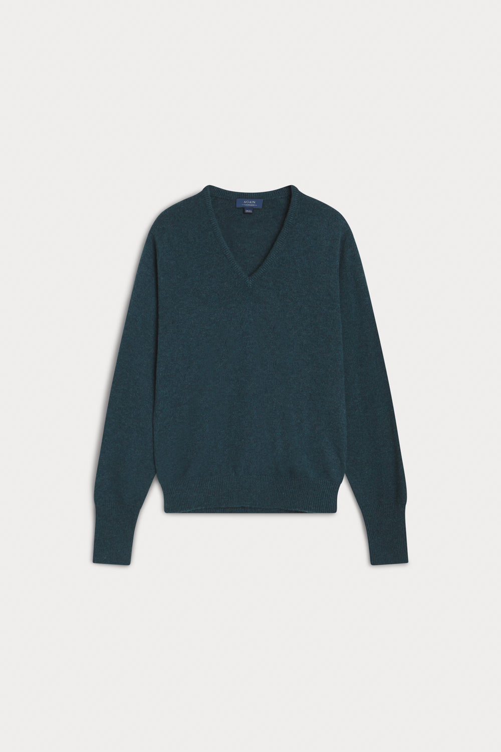 jersey pico cashmere hombre azul