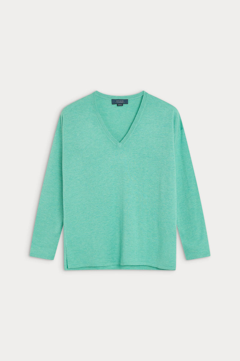 jersey pico cashmere seda oversize mujer