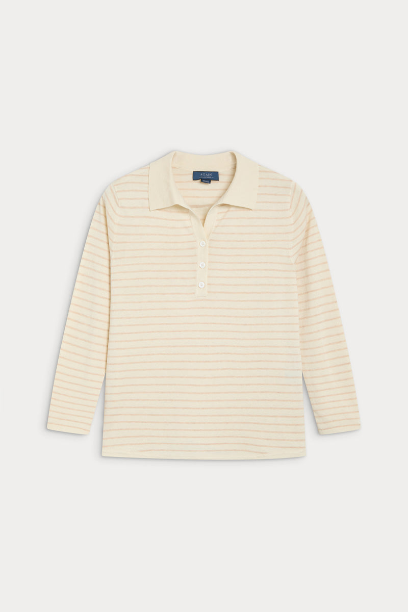 jersey rayas piedra cashmere y seda