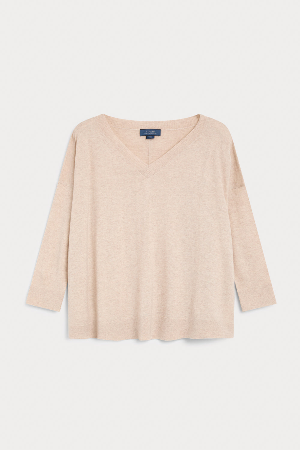 Jersey Oversize Luchi Cashmere Seda beige