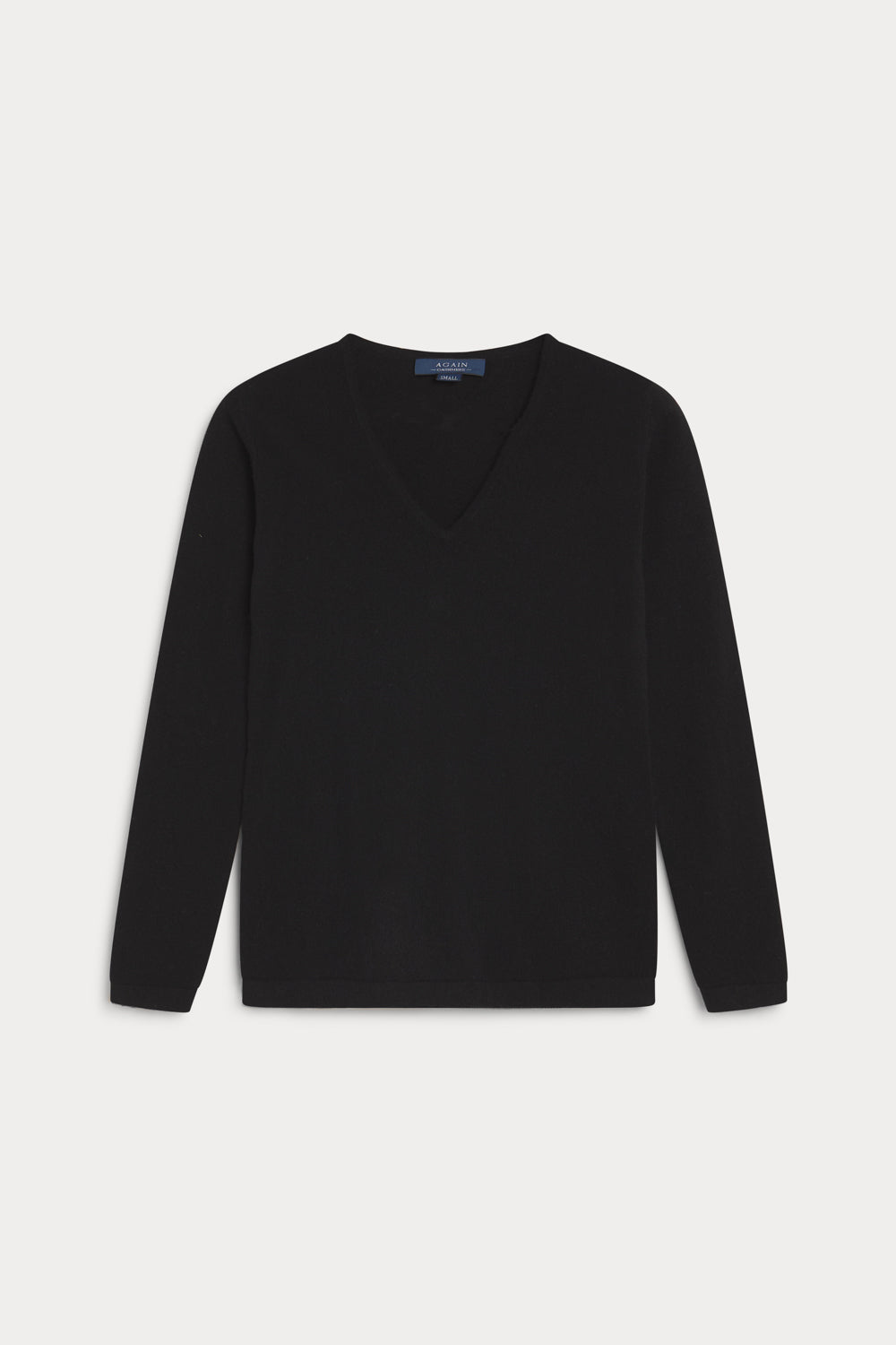 jersey pico cashmere mujer- negro