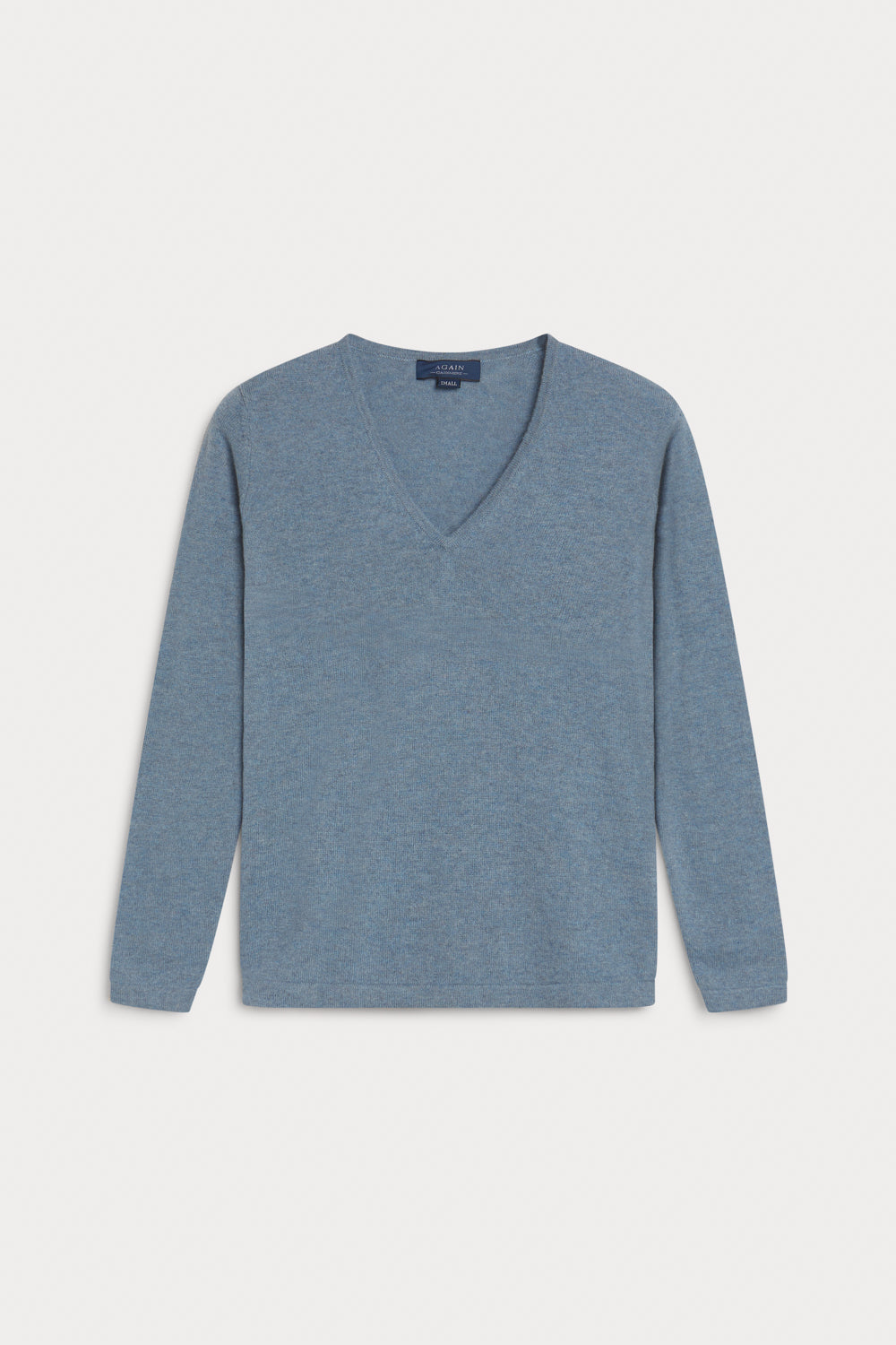 jersey pico cashmere mujer- baby blue